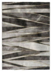 Handwebteppich Platon 3 in Grau/Schwarz ca. 160x230cm