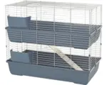 Hornbach Nagerkäfig MPS Maxi Baldo Twin 120 Doppelstock 120 x 53 x 86 cm blau