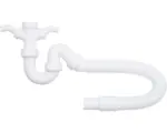 Hornbach Siphon für Spüle flexibel vormontiert 1 1/2"x40/50 mm