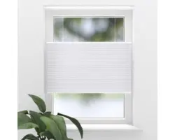 Soluna Wabenplissee mit Wand-/Deckenbefestigung thermo weiß 70x130 cm