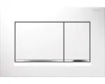 Hornbach Betätigungsplatte Geberit Sigma 30 2-Mengentechnik weiß/chrom