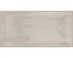 Steingut Wandfliese Loft 10,0x20,0 cm creme glänzend