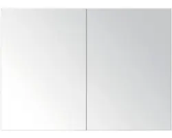 Spiegelschrank Sanox 2-türig 100x13x65 cm anthrazit matt