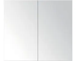 Spiegelschrank Sanox 2-türig 70x13x65 cm Eiche grau