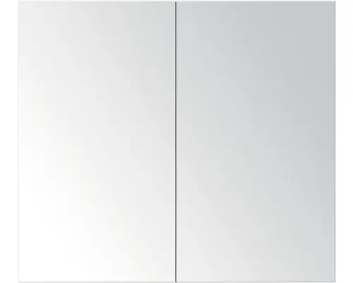 Spiegelschrank Sanox 2-türig 70x13x65 cm Eiche grau