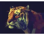 Hornbach Leinwandbild Colourful Tiger 84x116 cm