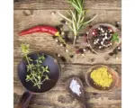 Hornbach Glasbild Herbage In Bowl IV 20x20 cm