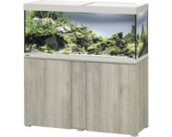 Aquariumkombination EHEIM Vivaline 240 mit LED-Beleuchtung, Heizer, Filter und Unterschrank, eiche-grau