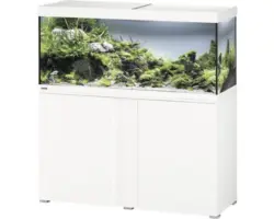 Aquariumkombination EHEIM Vivaline 240 mit LED-Beleuchtung, Heizer, Filter und Unterschrank, weiß