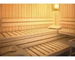 Hornbach Sauna Rückenlehne und Bankblenden Karibu Set 3