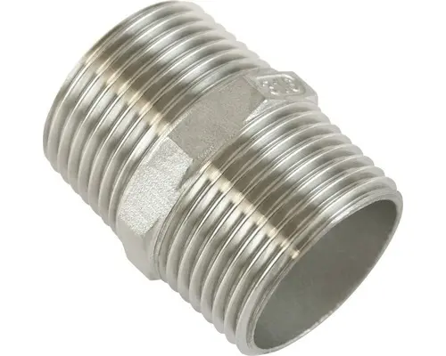 Doppenippel Nr.340 1 1/4" edelstahl