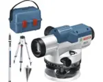 Hornbach Optisches Nivelliergerät Bosch Professional GOL 20 G inkl. Transportkoffer, Baustativ BT 160 Professional und Messstab GR 500 Professional