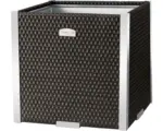 Hornbach Pflanztopf Polyrattan 46x46x46 cm braun-aluminium