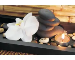 Fototapete Papier Spa Stein 254x184 cm