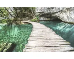 FototapeteVlies 1215 VEXXXL Holzsteg am Wasser 4-tlg.416 x 254 cm