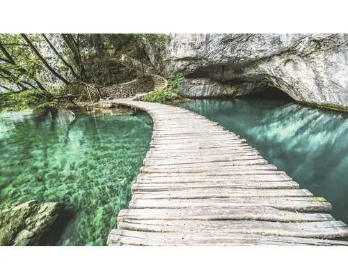 FototapeteVlies 1215 VEXXXL Holzsteg am Wasser 4-tlg.416 x 254 cm