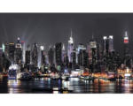 Hornbach Fototapete Papier 1309 P4 New York Manhattan Night 2-tlg. 254 x 184 cm