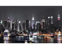 Fototapete Papier 1309 P8 New York Manhattan Night 4-tlg. 368 x 254 cm