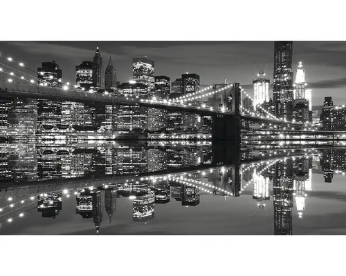 Fototapete Papier 1819 P4 New York schwarz weiß 2-tlg. 254 x 184 cm
