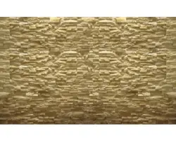 Fototapete Vlies 1931 VEXXL Steinwand hellbraun 3-tlg. 312 x 219 cm