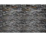 Hornbach Fototapete Papier 2197 P8 Steinwand grau/braun 4-tlg. 368 x 254 cm