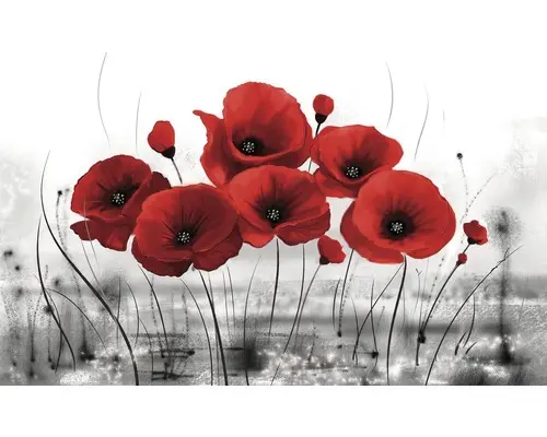 Fototapete Papier 2254 P4 Mohn 2-tlg. 254 x 184 cm