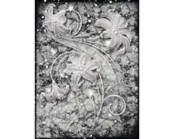 Fototapete Vlies Lilien Ornament 206x275 cm