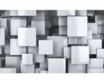 Hornbach Fototapete Vlies 2810 VEXXL Quadraten 3D 3-tlg. 312 x 219 cm