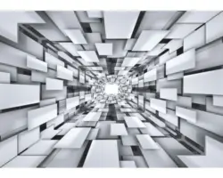 Fototapete Papier 2906 P4 Tunnel 3D 2-tlg. 254 x 184 cm