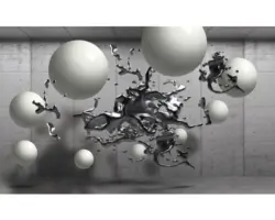 Fototapete Vlies Abstraktion 3D Variante 1, 416x254 cm