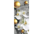 Hornbach Fototapete Vlies 3067 VET Türtapete Perlen mit Orchideen 1-tlg. 91 x 211 cm