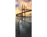 Hornbach Fototapete Vinyl 3144 SKT Türtapete selbstklebend Brücke über Meer 1-tlg. 91 x 211 cm