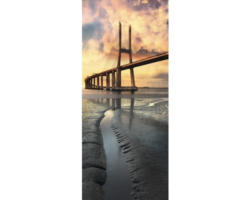 Fototapete Vinyl 3144 SKT Türtapete selbstklebend Brücke über Meer 1-tlg. 91 x 211 cm