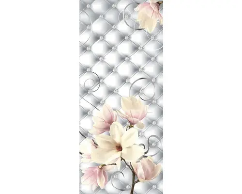 Türtapete Vlies Magnolie Diamanten 91x211 cm