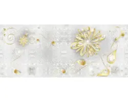 Fototapete Vlies Goldene Blumen 250x104 cm