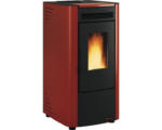 Hornbach Pelletofen Nordica Extraflame ketty Stahl brodeaux rot 6,3 kW