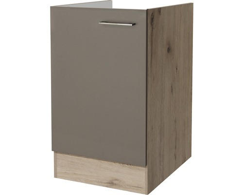 Spülenunterschrank Flex Well Riva San Remo Eiche hell/Quarzit Cubanit 50x82x57 cm mit Drehtür