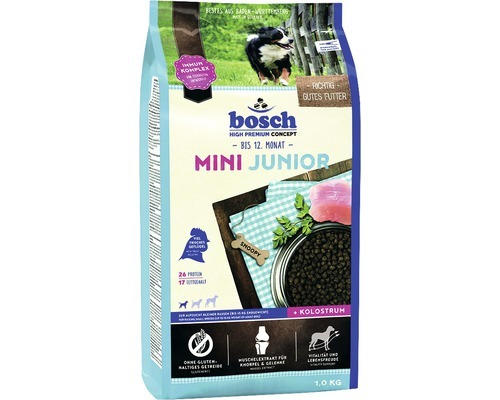 Hundefutter trocken bosch Mini Junior 1 kg