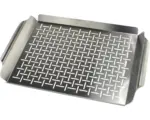 Hornbach Tenneker® Grillplatte Plancha 44 x 30 cm Edelstahl