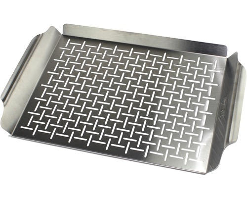 Tenneker® Grillplatte Plancha 44 x 30 cm Edelstahl