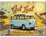 Hornbach Dekomagnet VW Bulli Let`s Get Lost 8x6 cm