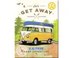 Hornbach Dekomagnet VW Bulli Let`s Get Away 8x6 cm