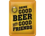 Hornbach Blechschild Drink Good Beer 15x20 cm