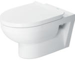 Hornbach Wandtiefspülklosett-Set Duravit Durastyle Rimless 45620900A1 spülrandloses Abgang waagrecht weiß