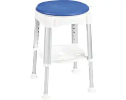 Badhocker Ridder mit drehbarer Sitzfläche höhenverstellbar A0050401 blau