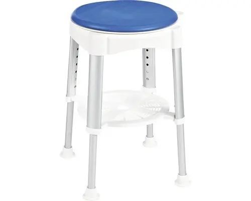 Badhocker Ridder mit drehbarer Sitzfläche höhenverstellbar A0050401 blau