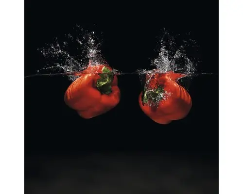 Glasbild Modern Vegetable II 20x20 cm