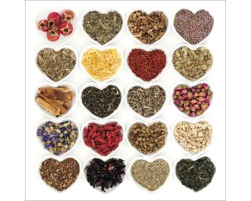 Glasbild Herbage In Bowl I 50x50 cm