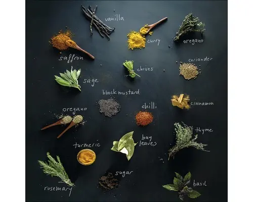 Glasbild Herbage Mix 20x20 cm