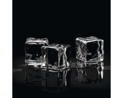 Glasbild Ice Cube I 50x50 cm